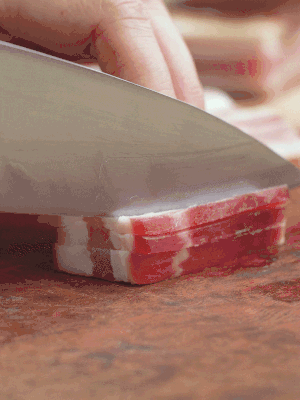 金字淡咸肉切絲。